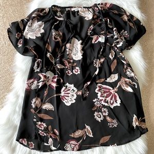 Floral Tie-Front Top